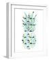 Pineapple Triangles-OnRei-Framed Art Print