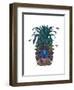 Pineapple, Tropical Flowers 1-Fab Funky-Framed Art Print