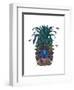 Pineapple, Tropical Flowers 1-Fab Funky-Framed Art Print