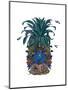 Pineapple, Tropical Flowers 1-Fab Funky-Mounted Art Print