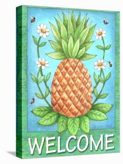 Pineapple Welcome-Melinda Hipsher-Stretched Canvas