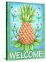 Pineapple Welcome-Melinda Hipsher-Stretched Canvas