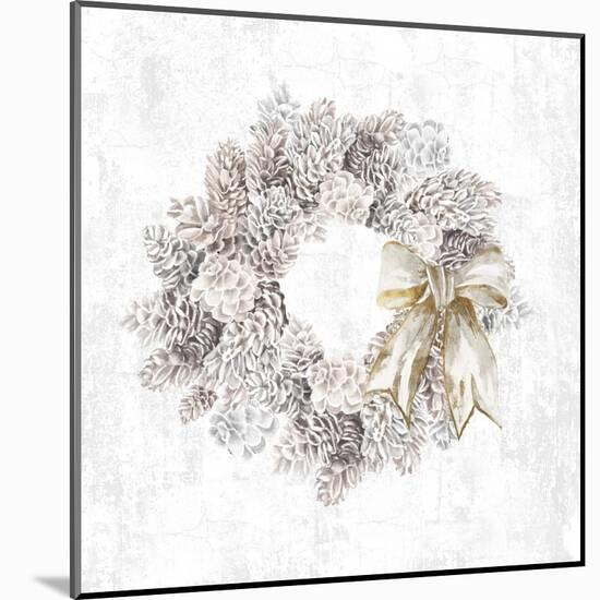 Pinecone Wreath-PI Studio-Mounted Art Print