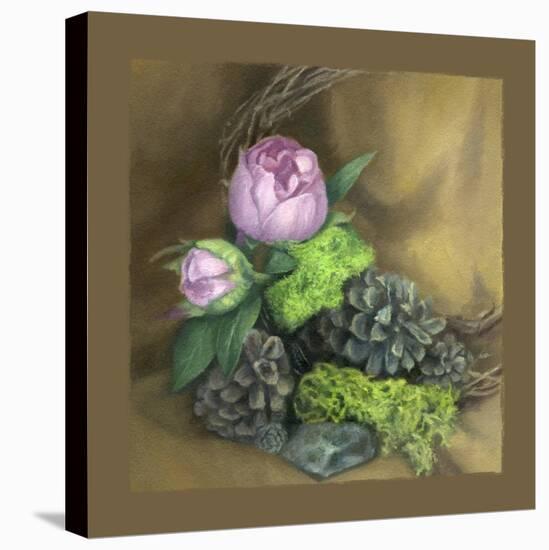 Pinecones And Peonies-Art and a Little Magic-Stretched Canvas