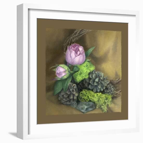 Pinecones And Peonies-Art and a Little Magic-Framed Giclee Print