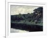 Pines Along the Shore of a Lake-Walter Leistikow-Framed Giclee Print