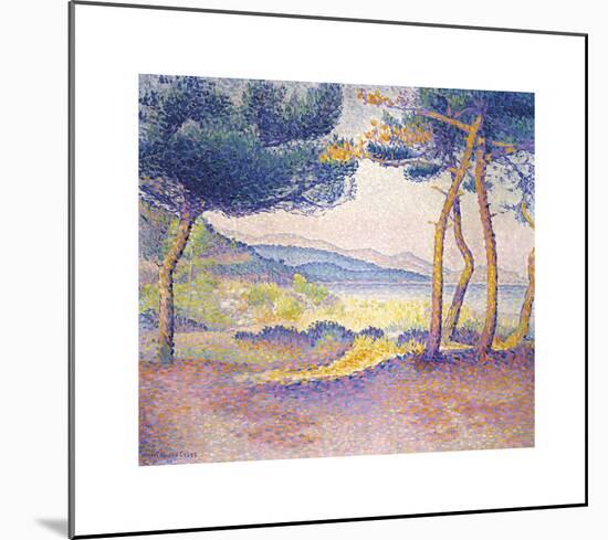 Pines Along the Shore-Henri Edmond Cross-Mounted Premium Giclee Print