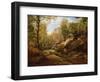 Pines and Birch Trees or, The Forest of Fontainebleau, c.1855-57-Henri Joseph Constant Dutilleux-Framed Giclee Print