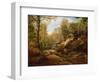 Pines and Birch Trees or, The Forest of Fontainebleau, c.1855-57-Henri Joseph Constant Dutilleux-Framed Giclee Print