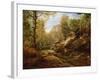 Pines and Birch Trees or, The Forest of Fontainebleau, c.1855-57-Henri Joseph Constant Dutilleux-Framed Giclee Print