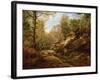 Pines and Birch Trees or, The Forest of Fontainebleau, c.1855-57-Henri Joseph Constant Dutilleux-Framed Giclee Print
