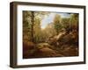 Pines and Birch Trees or, The Forest of Fontainebleau, c.1855-57-Henri Joseph Constant Dutilleux-Framed Giclee Print