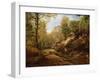 Pines and Birch Trees or, The Forest of Fontainebleau, c.1855-57-Henri Joseph Constant Dutilleux-Framed Giclee Print