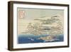 Pines and Wave at Ryudo, C. 1833-Katsushika Hokusai-Framed Giclee Print