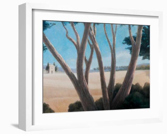 Pines Near Pienza, 2012-Lincoln Seligman-Framed Giclee Print