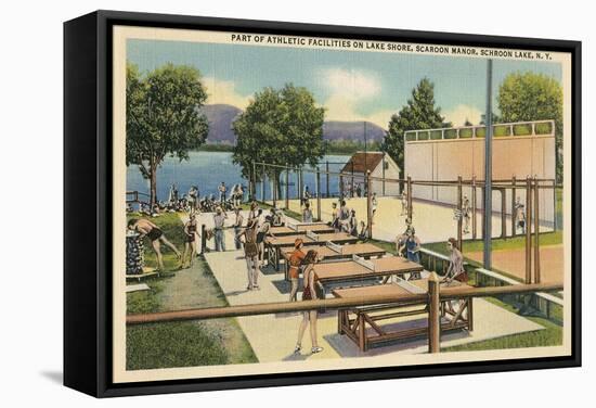 Ping Pong at Schroon Lake, New York State-null-Framed Stretched Canvas