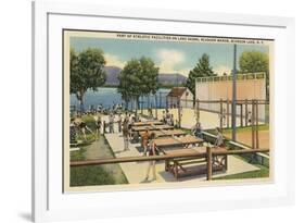Ping Pong at Schroon Lake, New York State-null-Framed Premium Giclee Print