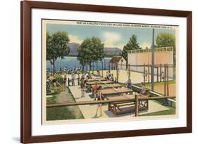 Ping Pong at Schroon Lake, New York State-null-Framed Premium Giclee Print