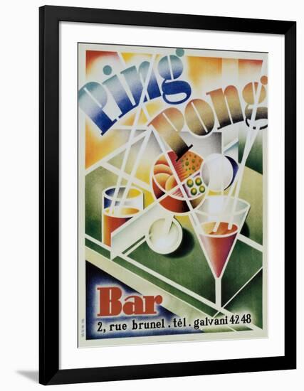 Ping Pong Bar-null-Framed Art Print