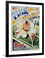 Ping Pong Bar-null-Framed Art Print