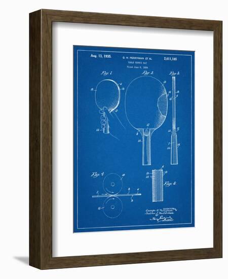 Ping Pong Paddle Patent-null-Framed Art Print