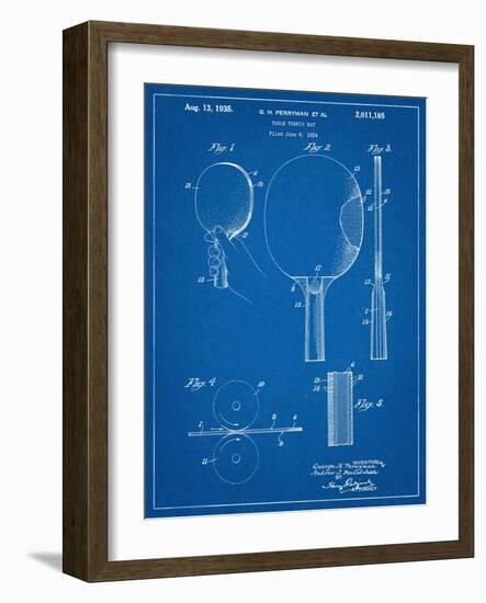 Ping Pong Paddle Patent-null-Framed Art Print