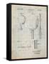 Ping Pong Paddle Patent-Cole Borders-Framed Stretched Canvas