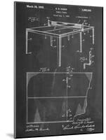 Ping Pong Table Patent-null-Mounted Art Print