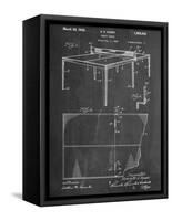 Ping Pong Table Patent-null-Framed Stretched Canvas