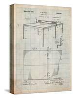 Ping Pong Table Patent-Cole Borders-Stretched Canvas