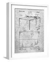 Ping Pong Table Patent-Cole Borders-Framed Art Print