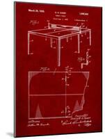 Ping Pong Table Patent-Cole Borders-Mounted Art Print
