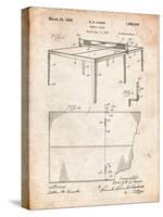 Ping Pong Table Patent-Cole Borders-Stretched Canvas