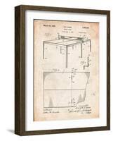 Ping Pong Table Patent-Cole Borders-Framed Art Print