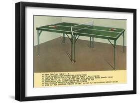 Ping-Pong Table-null-Framed Art Print