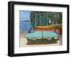 Ping Pong, Vrsar, Croatia, 2022, (oil on canvas)-Andrew Macara-Framed Giclee Print