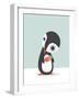 Pingu Loves Ice Cream-Volkan Dalyan-Framed Art Print