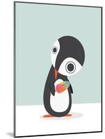 Pingu Loves Ice Cream-Volkan Dalyan-Mounted Art Print