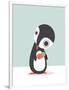 Pingu Loves Ice Cream-Volkan Dalyan-Framed Art Print