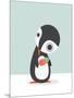 Pingu Loves Ice Cream-Volkan Dalyan-Mounted Art Print