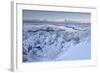 Pingvallavatn Lake with the Shore and Distant Mountains Covered in Snow-Lee Frost-Framed Photographic Print