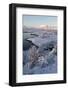 Pingvallavatn Lake with the Shore and Distant Mountains Covered in Snow-Lee Frost-Framed Photographic Print