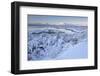 Pingvallavatn Lake with the Shore and Distant Mountains Covered in Snow-Lee Frost-Framed Photographic Print