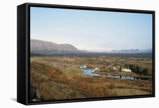 Pingvellir / Thingvellir, Pingvallavatn, South West Iceland-Julia Wellner-Framed Stretched Canvas