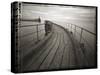 Pinhole Camera Image of View Along Timber Walkway, Blyth, Northumberland, England, UK-Lee Frost-Stretched Canvas