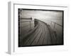 Pinhole Camera Image of View Along Timber Walkway, Blyth, Northumberland, England, UK-Lee Frost-Framed Photographic Print
