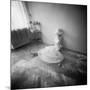 Pinhole Camera Shot of Sitting Topless Woman in Hoop Skirt-Rafal Bednarz-Mounted Photographic Print