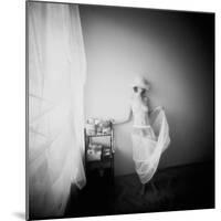 Pinhole Camera Shot of Standing Topless Woman in Hoop Skirt-Rafal Bednarz-Mounted Photographic Print