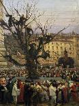 Roman Carnival in Piazza Del Popolo-Pini-Giclee Print