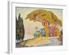 Pinie bei Bertraud, Saint-Tropez (Provence). Le Pin de Bertaud, Saint-Tropez (Provence)-Paul Signac-Framed Giclee Print